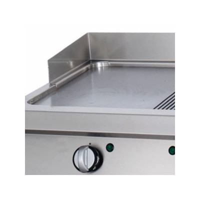 Maxima Grilovací deska 1/2 s drážkami, chrom - plynová - dvojitá jednotka - hloubka 70 cm |  09396000