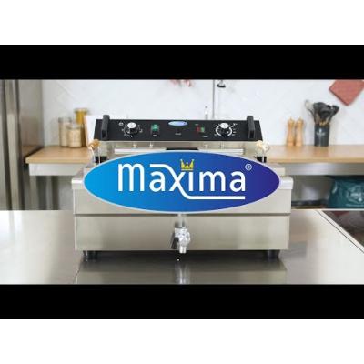 Fritéza 30 l s vypouštěcím kohoutkem | MAXIMA 09365021