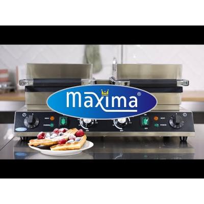 Belgický vaflovač - dvojitý - 4 vafle | MAXIMA 09365106