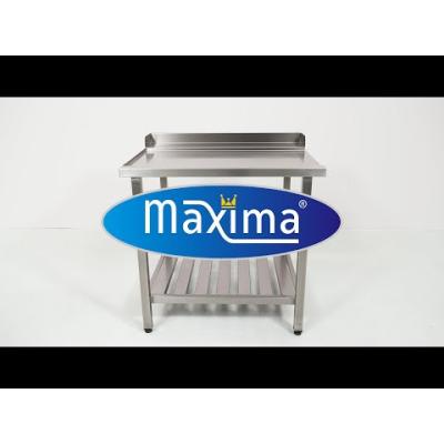 MAXIMA 09201029 | Stůl na mytí nádobí se zadní deskou - 70 x 75 cm - levý