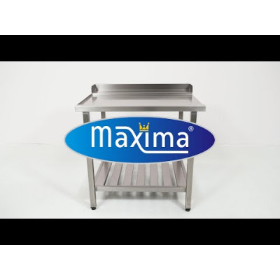 Maxima Stůl na mytí nádobí se zadní deskou - 120 x 75 cm - levý |  09201037