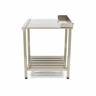 Stůl na mytí nádobí se zadní deskou - 120 x 75 cm - pravý | MAXIMA 09201030