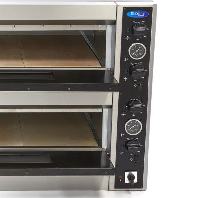 MAXIMA 09370050 | Dvoupatrová trouba na pizzu - pro 6 x 30 cm