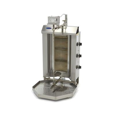 Plynový gril na kebab - 3 hořáky - 30 kg masa | MAXIMA 09370225