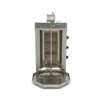 Plynový gril na kebab - 3 hořáky - 30 kg masa | MAXIMA 09370225