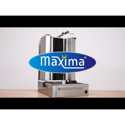 Maxima Elektrický gril na kebab - 3 hořáky - 40 kg masa |  09370245