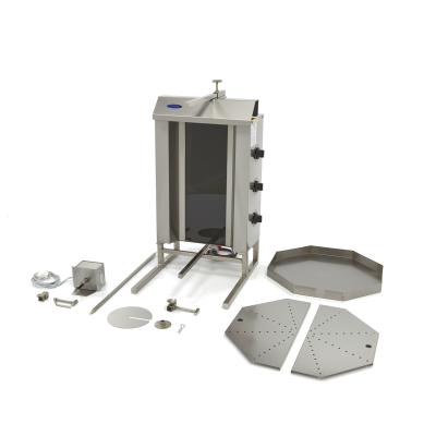 MAXIMA 09370265 | Elektrický gril na kebab - 3 hořáky - 30 kg masa