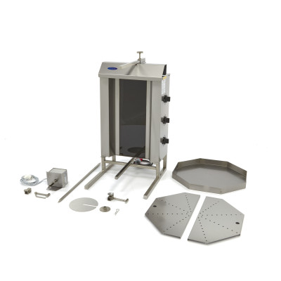 Maxima Elektrický gril na kebab - 3 hořáky - 30 kg masa |  09370265