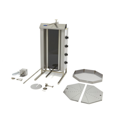 Maxima Elektrický gril na kebab - 4 hořáky - 50 kg masa |  09370270