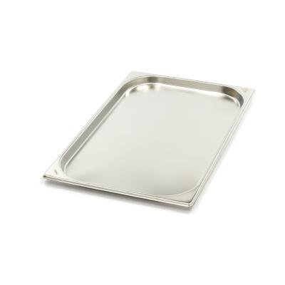 Gastroška 1/1 GN - hloubka 2 cm - 53 x 32,5 cm - nerezová ocel | MAXIMA 09367500