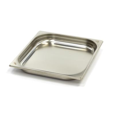 Gastroška 2/3 GN - hloubka 4 cm - 32,5 x 35,4 cm - nerezová ocel | MAXIMA 09367564