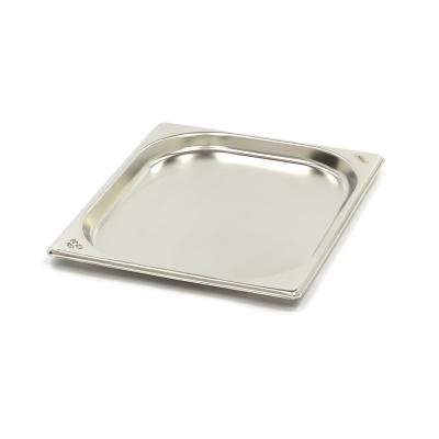 Gastroška 1/2 GN - 2 cm hluboká - 32,5 x 26,5 cm - nerezová ocel | MAXIMA 09367509
