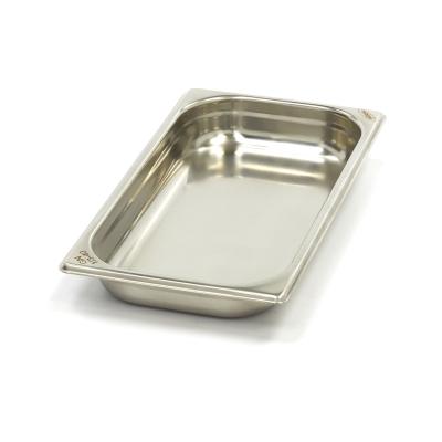 Gastroška 1/3 GN - hloubka 4 cm - 32,5 x 17,6 cm - nerezová ocel | MAXIMA 09367519