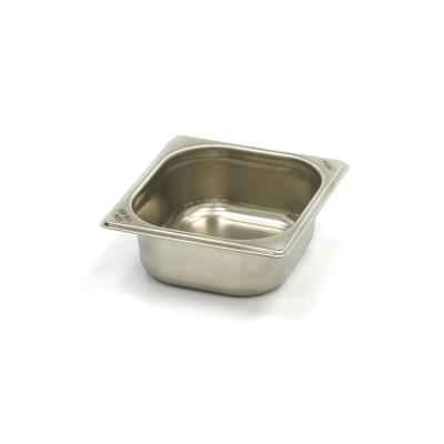 Gastroška 1/6 GN - hloubka 6,5 cm - 17,6 x 16,2 cm - nerezová ocel | MAXIMA 09367538
