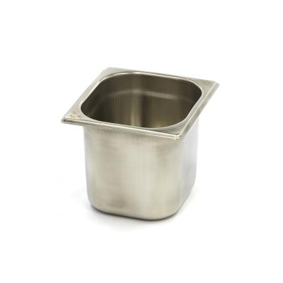 Gastroška 1/6 GN - hloubka 15 cm - 17,6 x 16,2 cm - nerezová ocel | MAXIMA 09367540