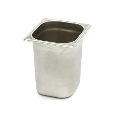 Gastroška 1/6 GN - hloubka 20 cm - 17,6 x 16,2 cm - nerezová ocel | MAXIMA 09367541