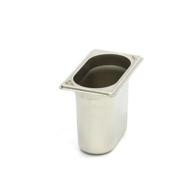 Gastroška 1/9 GN - hloubka 15 cm - 17,6 x 10,8 cm - nerezová ocel | MAXIMA 09367549