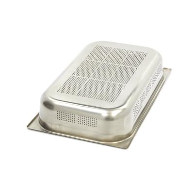 MAXIMA 09367603 | Gastronádoba 1/1 GN - perforovaná - hloubka 10 cm - 53 x 32,5 cm - nerezová ocel