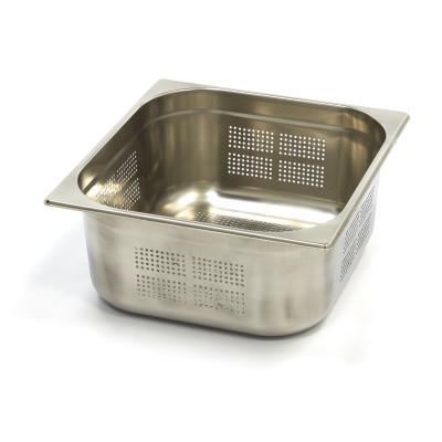 MAXIMA 09367672 | Gastronádoba 2/3 GN - perforovaná - hloubka 15 cm - 32,5 x 35,4 cm - nerezová ocel