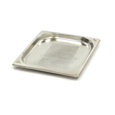 Gastroška 1/2 GN děrovaná - hloubka 2 cm - 32,5 x 26,5 cm - nerezová ocel | MAXIMA 09367609