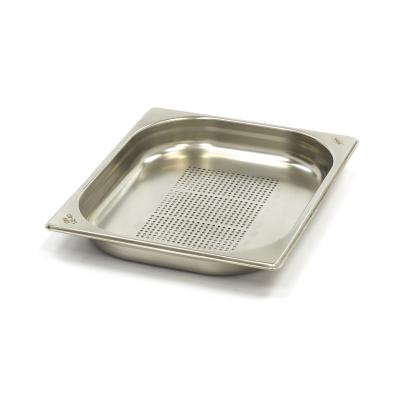 Gastroška 1/2 GN - perforovaná - hloubka 4 cm - 32,5 x 26,5 cm - nerezová ocel | MAXIMA 09367610