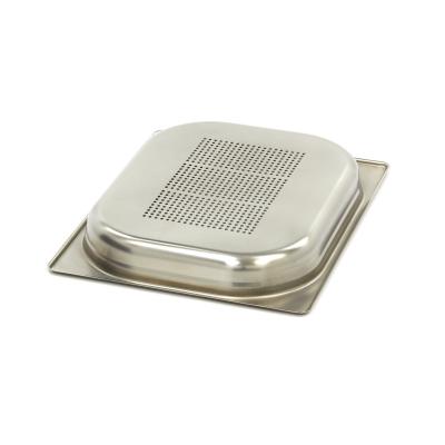 Gastroška 1/2 GN - perforovaná - hloubka 4 cm - 32,5 x 26,5 cm - nerezová ocel | MAXIMA 09367610