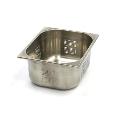 Gastroška 1/2 GN - perforovaná - hloubka 15 cm - 32,5 x 26,5 cm - nerezová ocel | MAXIMA 09367613