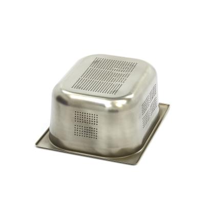 Gastroška 1/2 GN - perforovaná - hloubka 15 cm - 32,5 x 26,5 cm - nerezová ocel | MAXIMA 09367613