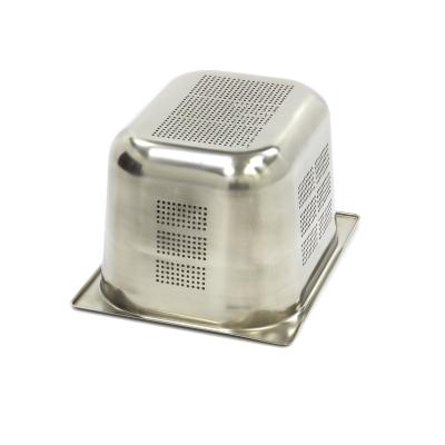 MAXIMA 09367614 | Gastronádoba 1/2 GN - perforovaná - hloubka 20 cm - 32,5 x 26,5 cm - nerezová ocel
