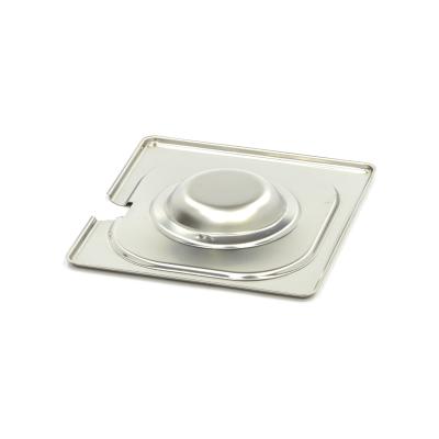 Gastroška 1/6 GN - s prohlubní - nerezová ocel | MAXIMA 09367775