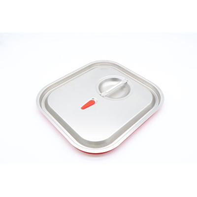 Víko z gastronádob 2/3 GN - vzduchotěsné - nerezová ocel | MAXIMA 09367800