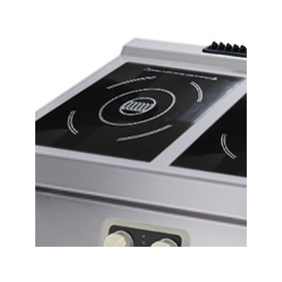 Maxima Indukční vařič pro vysoké zatížení - 2 hořáky - elektrický - dvojitá jednotka - hloubka 70 cm |  09398201