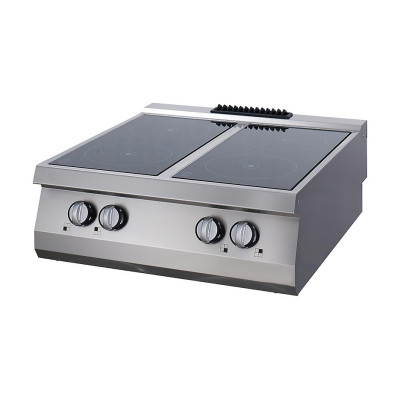 Maxima Infračervený sporák pro vysoké zatížení - 4 hořáky - elektrický - dvojitá jednotka - hloubka 70 cm |  09398206