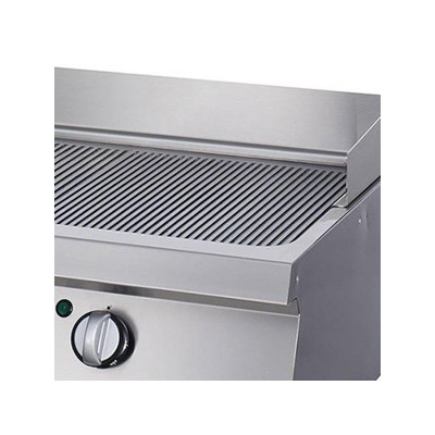 Maxima Chromovaná drážkovaná grilovací deska pro vysoké zatížení - elektrická - dvojitá jednotka - hloubka 70 cm |  09395055