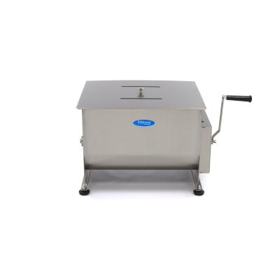 míchačka masa (klobás) 40 l - ruční - dvojitá náprava - 30 kg masa | MAXIMA 09368001