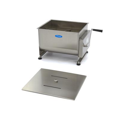 míchačka masa (klobás) 40 l - ruční - dvojitá náprava - 30 kg masa | MAXIMA 09368001