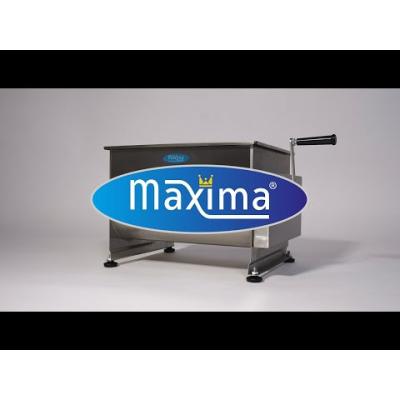 míchačka masa (klobás) 40 l - ruční - dvojitá náprava - 30 kg masa | MAXIMA 09368001