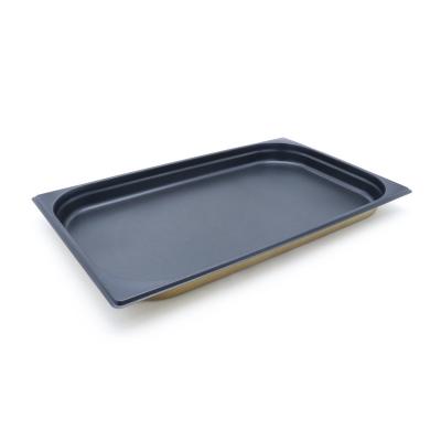Gastroška 1/1 GN - nepřilnavá - hloubka 4 cm - 53 x 32,5 cm - ocel | MAXIMA 09367571