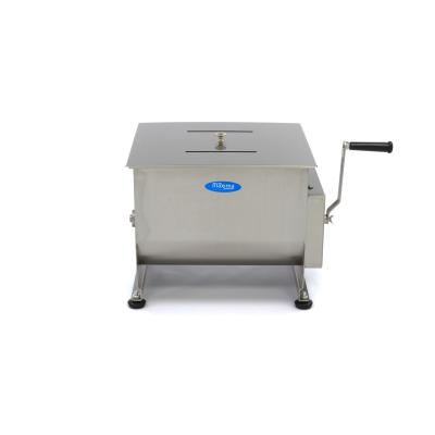 míchačka masa (klobás) 30 l - ruční - dvojitá náprava - 25 kg masa | MAXIMA 09368000