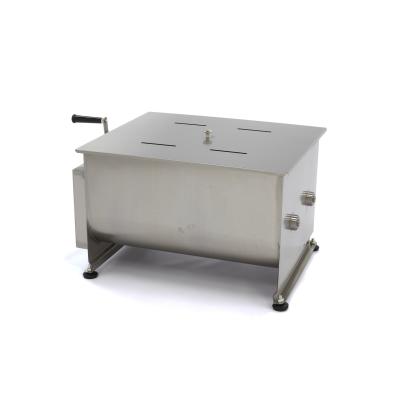míchačka masa (klobás) 60 l - ruční - dvojitá náprava - 45 kg masa | MAXIMA 09368003