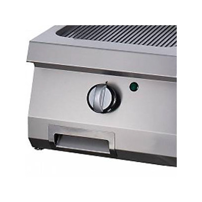 Maxima Grilovací deska s drážkami Chrome - plynová - pro jednu jednotku - hloubka 70 cm |  09396008