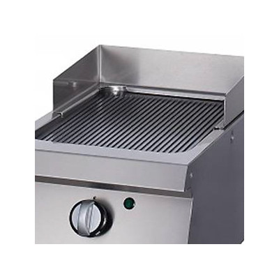 Maxima Grilovací deska s drážkami Chrome - plynová - pro jednu jednotku - hloubka 70 cm |  09396008