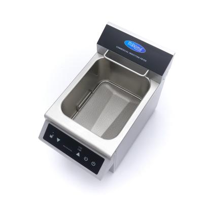 Fritéza - 8 l - 1 koš - indukční - s vypouštěcím kohoutkem | MAXIMA 09371090