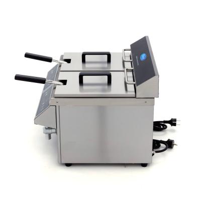 Fritéza 2 x 8 l s vypouštěcím kohoutkem - indukce - dvojitý koš | MAXIMA 09371095
