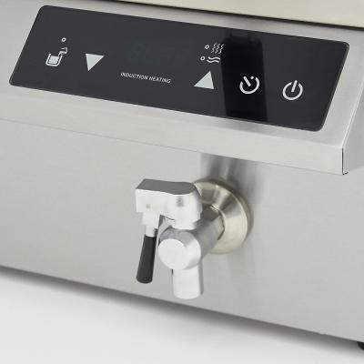 Fritéza 2 x 8 l s vypouštěcím kohoutkem - indukce - dvojitý koš | MAXIMA 09371095
