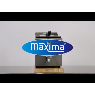 Fritéza - 8 l - 1 koš - indukční - s vypouštěcím kohoutkem | MAXIMA 09371090