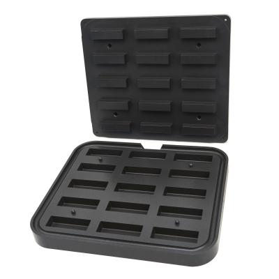 MAXIMA 09374321 | Forma na tartaletky - obdélník - 90x30/85x26 mm - 15 kusů