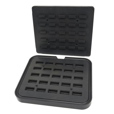 Forma na tartaletky - obdélníková - 50x23/42x17 mm - 25 kusů | MAXIMA 09374323