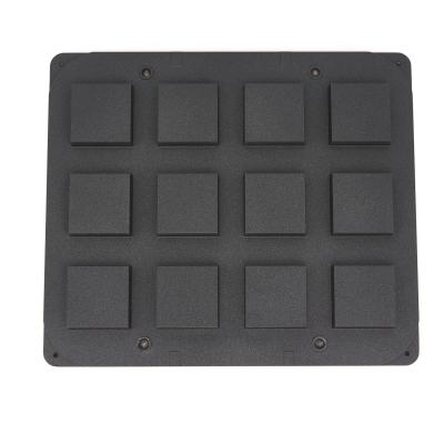 MAXIMA 09374324 | Forma na tartaletky - čtvercová - 72/62 mm - 12 kusů