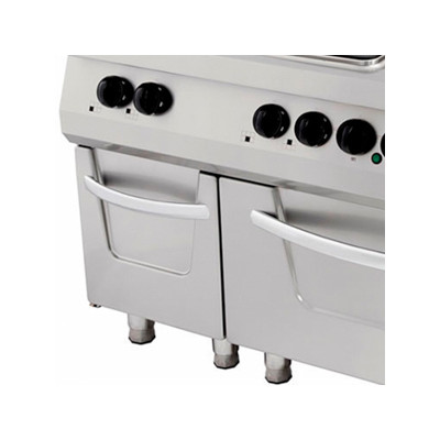 Maxima Sporák Premium - 6 hořáků - elektrický - tříplotýnkový - s troubou - hloubka 90 cm |  09398526